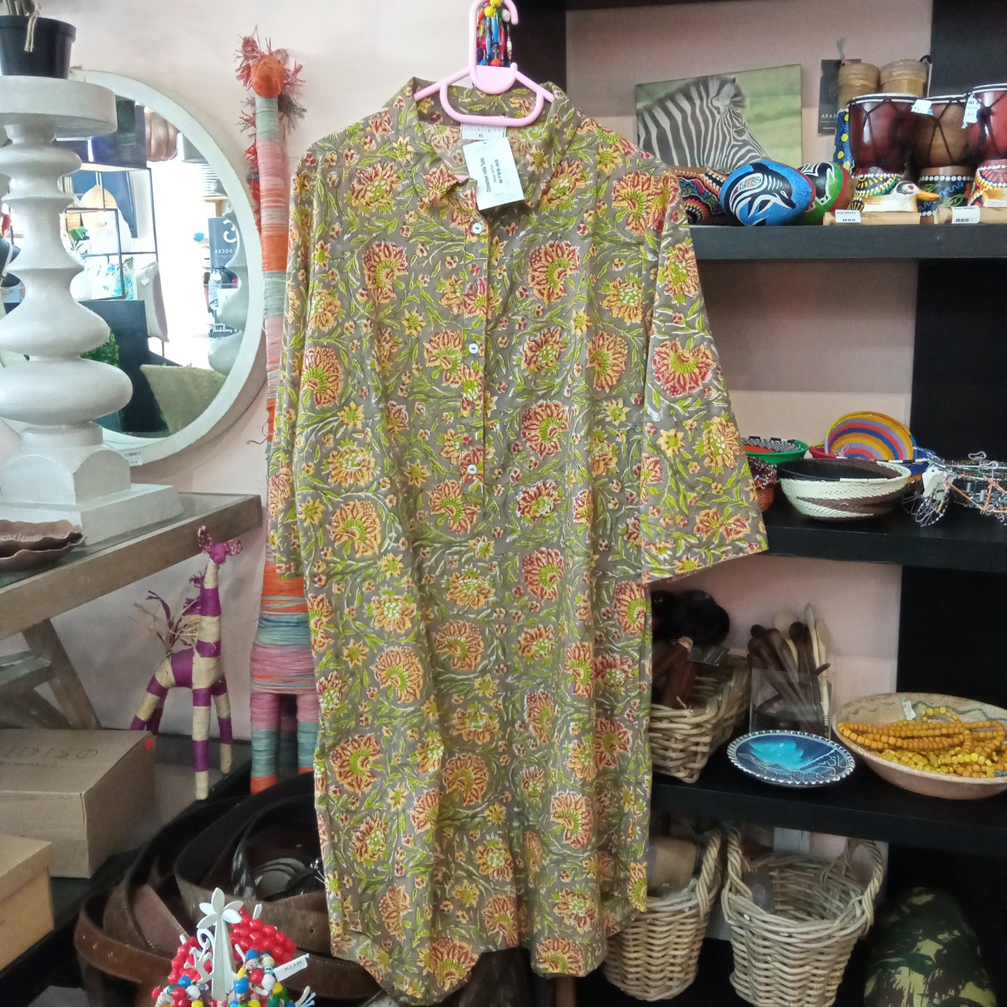 Thread's Clothing Co - Indian Cotton Tunic - Cinnamon - Dresses - Threads Clothing co.