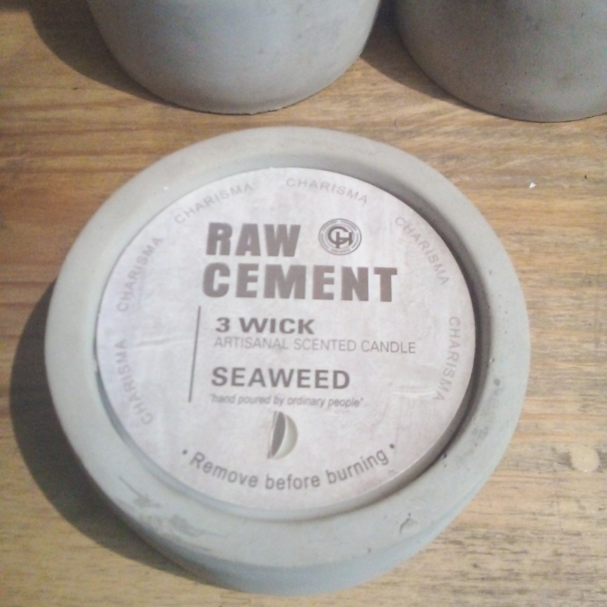 Raw Cement Candle 300g Seaweed - Candle - Charisma