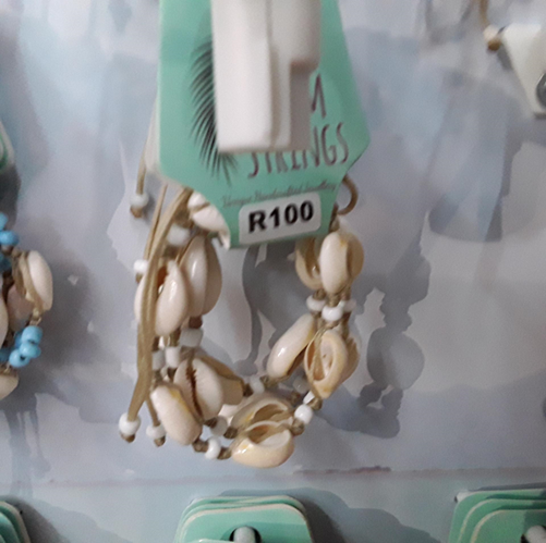 Cowrie Bracelet with White Beads - - MythAfrica