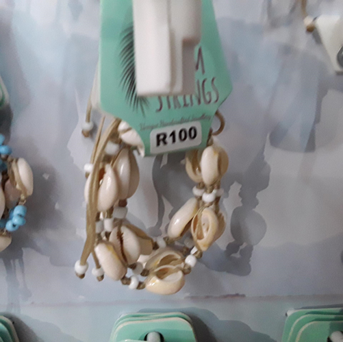 Cowrie Bracelet with White Beads -  - MythAfrica