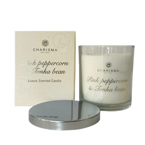 Luxury Scented Candle 255g Pink Peppercorn and Tonka Bean