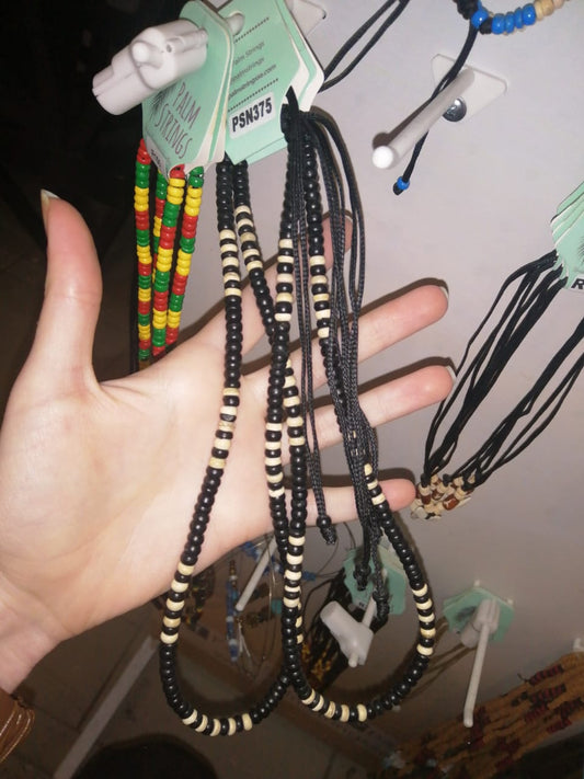 PSN466 Brown Beaded Necklace