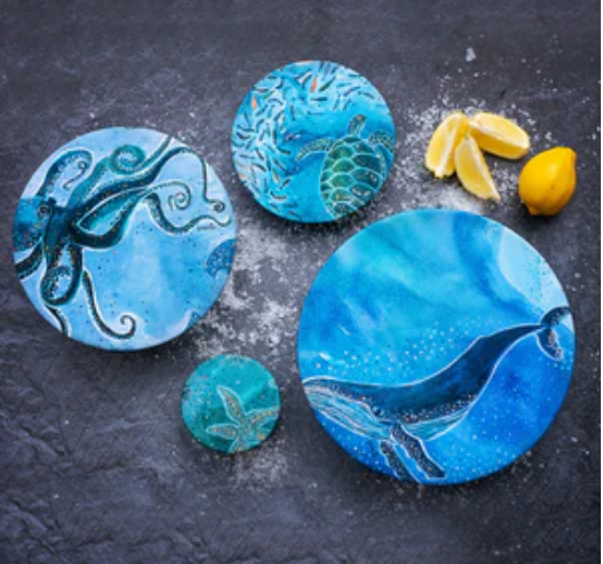 Food Covers Artist Collection - "Save Our Ocean" by Puddings & Pickles